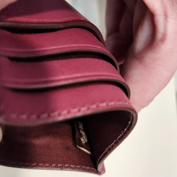 EUC Authentic Coach Signature Mauve Slim ID Card Case - Picture 3 of 3